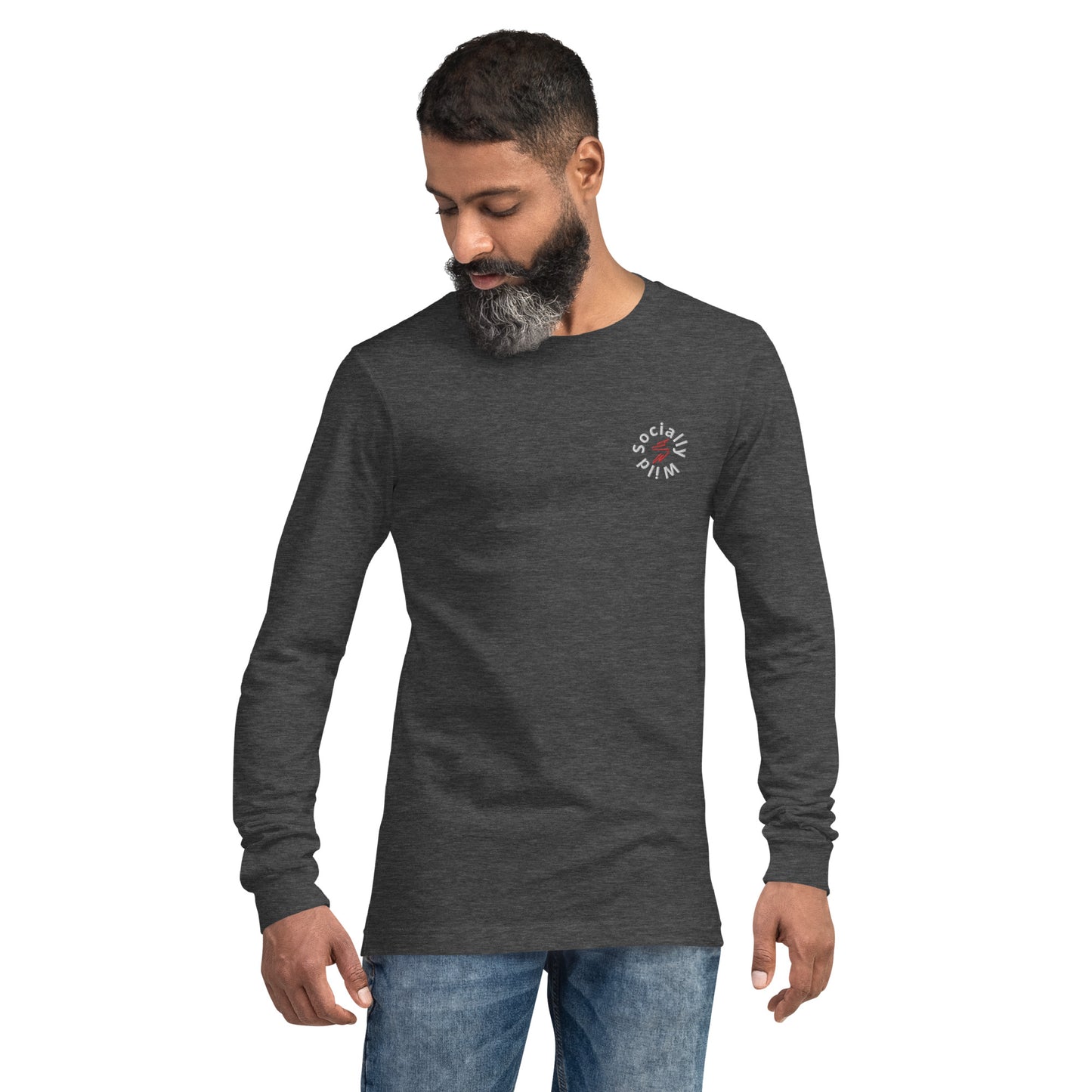 SW Long Sleeve Logo Tee (Grey)
