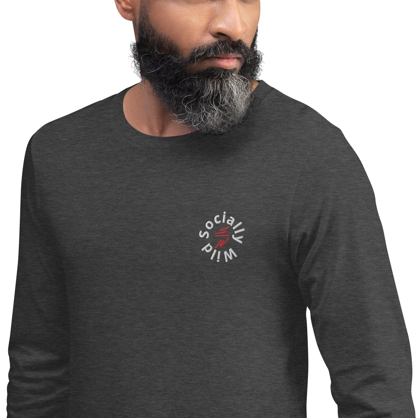 SW Long Sleeve Logo Tee (Grey)