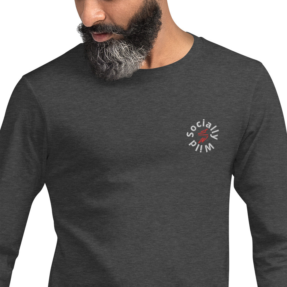 SW Long Sleeve Logo Tee (Grey)